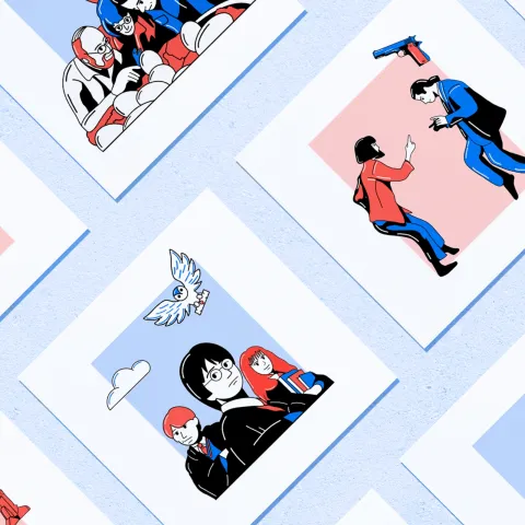 Vintage illustrations of famous movies NFT