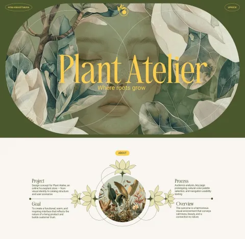 Plant Atelier: A Clean E-Commerce Design for Indoor Plants