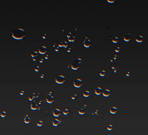 Liquid Chrome RGB Droplets in Photoshop