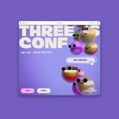 Three.js Conference Website Turns Community Into Living 3D UI